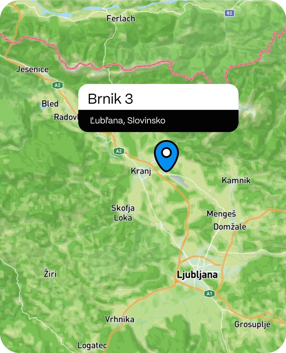 Mapa projektu Brnik 3