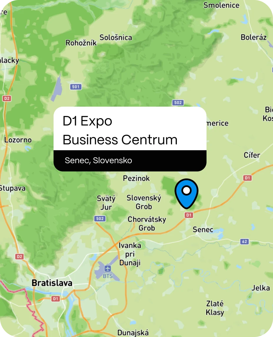 Mapa projektu D1 Expo BC