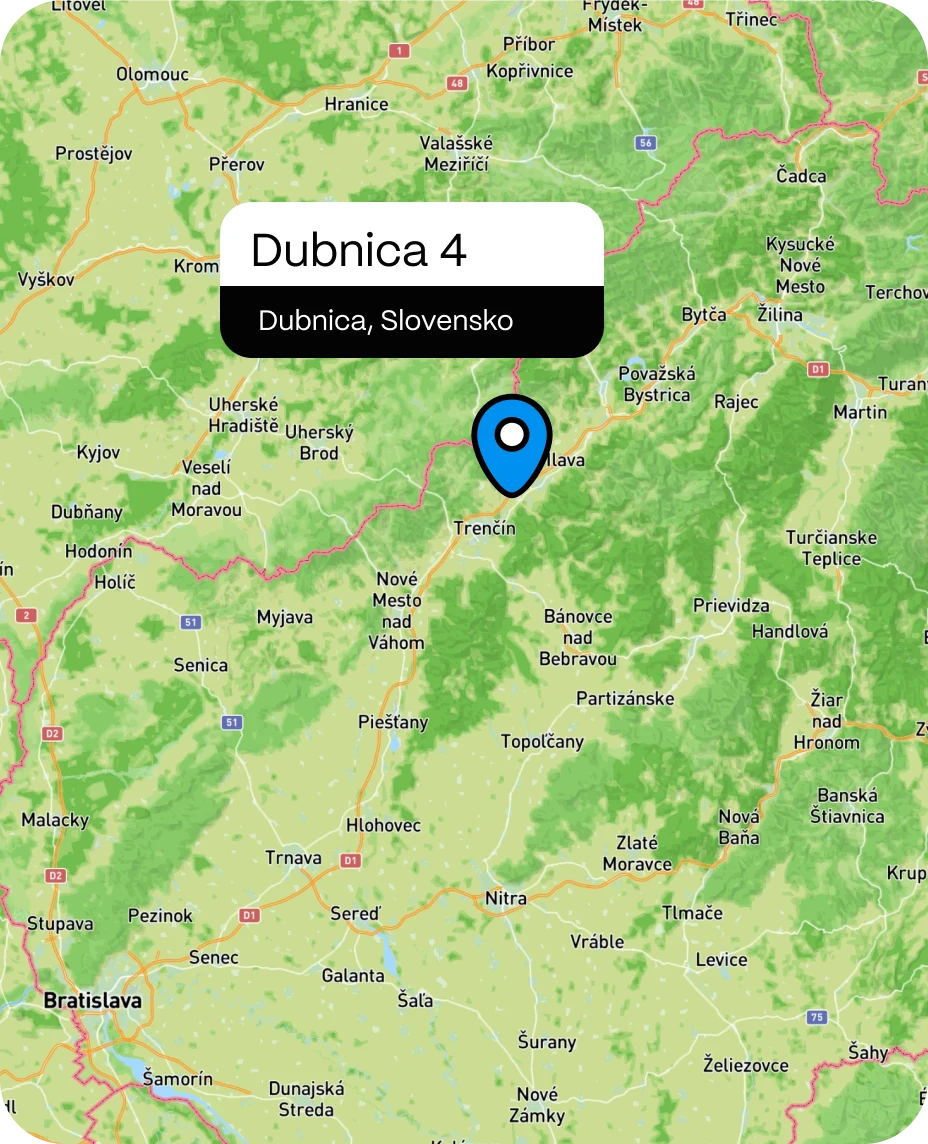 Mapa projektu Dubnica 4