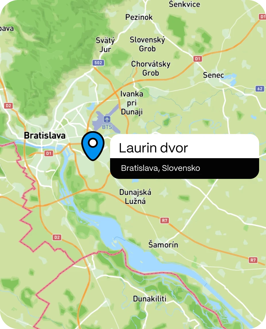 Mapa projektu Laurin dvor