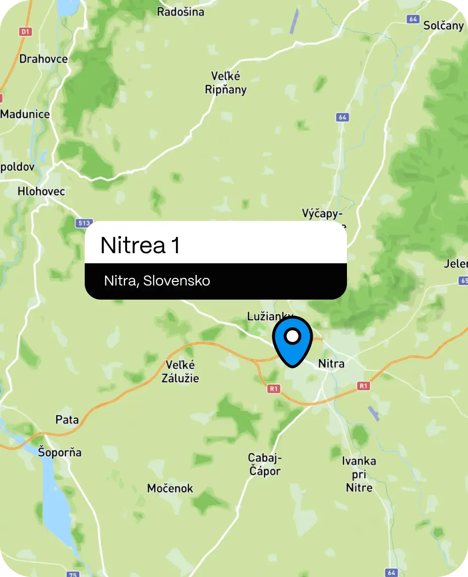 Mapa projektu Nitrea 1