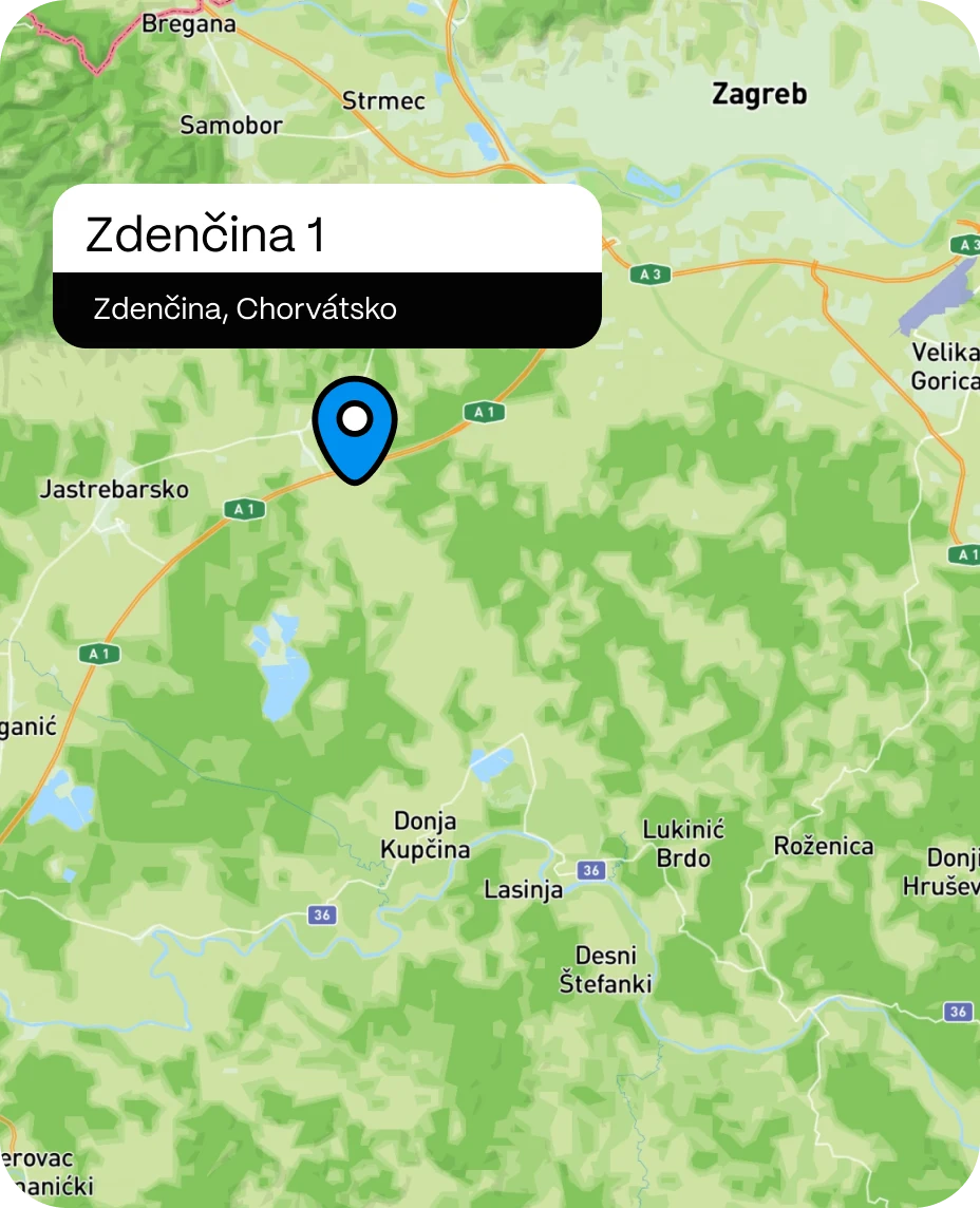 Mapa projektu Zdenčina 1