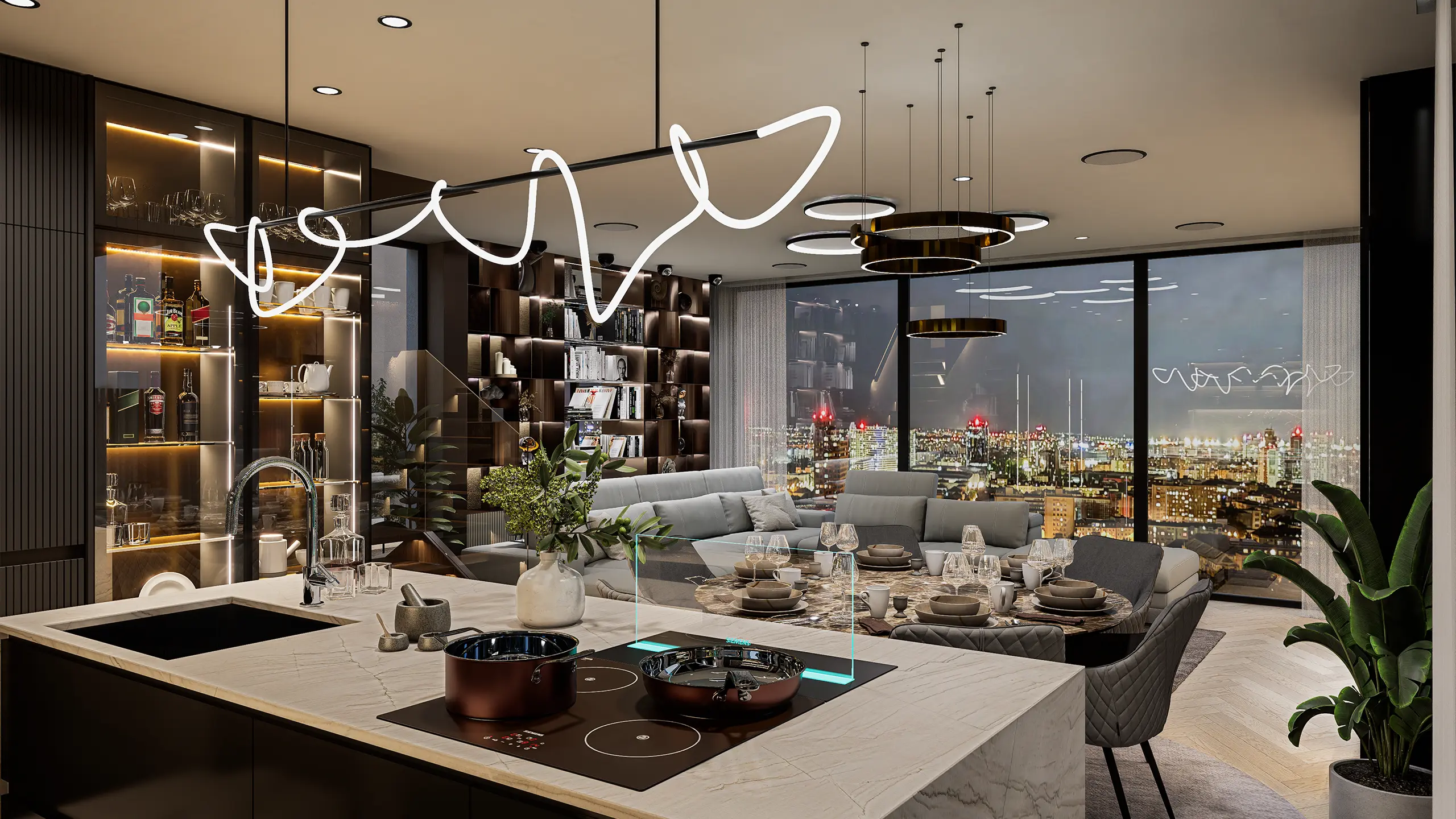 Residential Project Mestské Vily Sympatia – interior of a modern urban villa with premium finishes - obrázok 24
